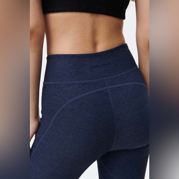 Outdoor Voices Pants - Outdoor Voices Two Tone 7/8 Signature OV Sculpt Legging in Blue/Black, Medium